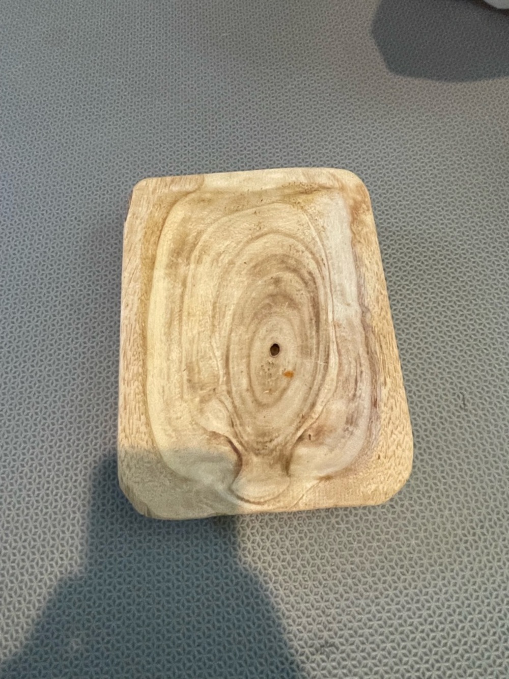 Small Handcarved Light Wood Dough Bowl